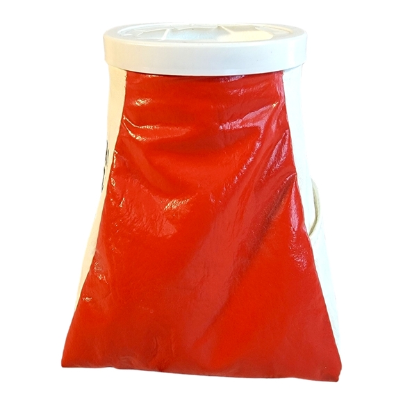 Chicago Bulls Vintage Red White Weighted Beanbag Style Beer Cola Dink Coozie - Picture 5 of 9